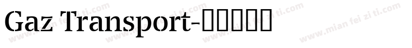 Gaz Transport字体转换